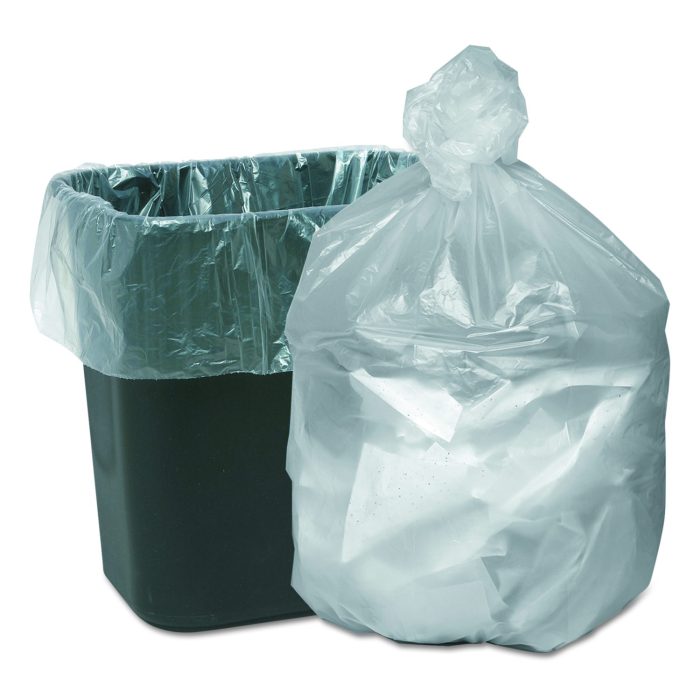 204815 Waste Can Liners, 16 gal, 6 mic, 24" x 31", Natural, 50 Bags/Roll, 20 Rolls/Carton - Image 1