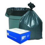 Can Liners, 45 gal, 1.55 mil, 39" x 46", Gray, 10 Bags/Roll, 5 Rolls/Carton