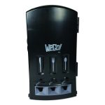 Trio Utensil Dispenser, Holds 100 Forks/100 Knives/100 Spoons, 13.39 x 15.75 x 23.62, Black