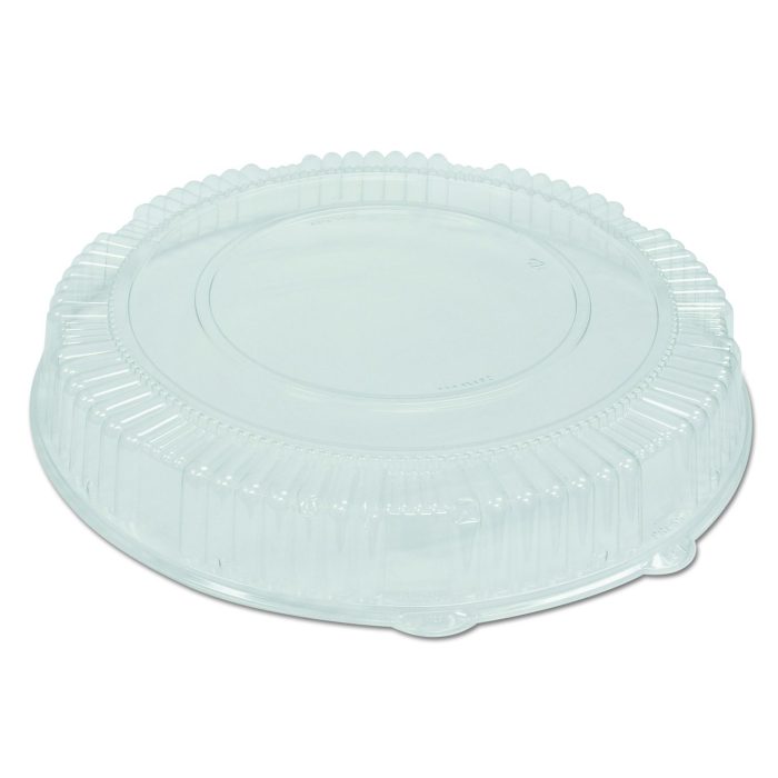 185508 Caterline Dome Lids, 16" Diameter x 2.75" h, Clear, Plastic, 25/Carton - Image 1