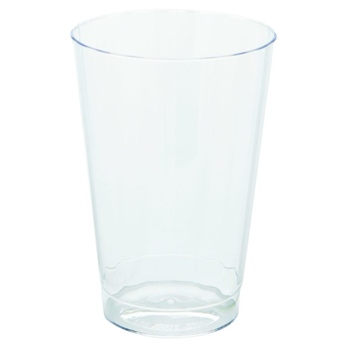 170668 Classic Crystal Plastic Tumblers, 12 oz, Clear, Fluted, Tall, 20/Pack, 12 Packs/Carton - Image 1