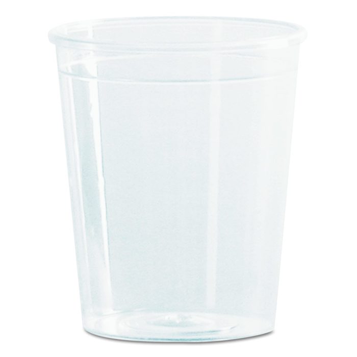 187596 Comet Plastic Portion/shot Glass, 2 Oz, Clear, 50/pack, 50 Packs/carton - Image 1