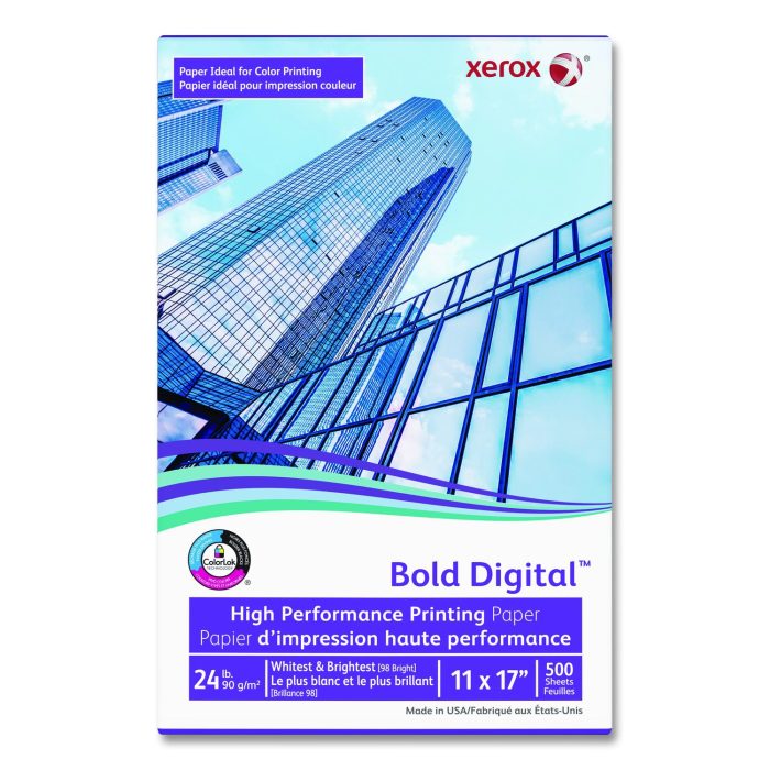 15014876 Bold Digital Printing Paper, 98 Bright, 24 lb Bond Weight, 11 x 17, White, 500/Ream - Image 1