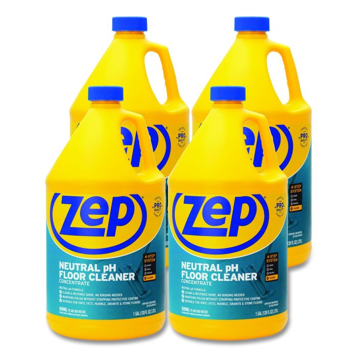 718689 Neutral Floor Cleaner, Fresh Scent, 1 Gal, 4/carton - Image 1