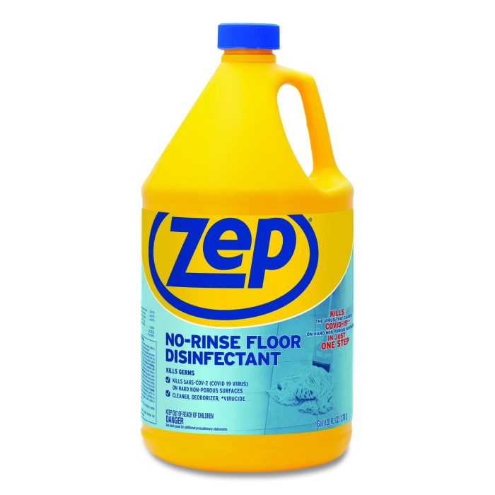 718793 No-Rinse Floor Disinfectant, 1 gal, 4/Carton - Image 1