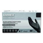 Nitrile Exam Gloves, Powder-Free, Small, 3 mil Thick, 9.5" Long, Black, 100/Box, 10 Boxes/Carton