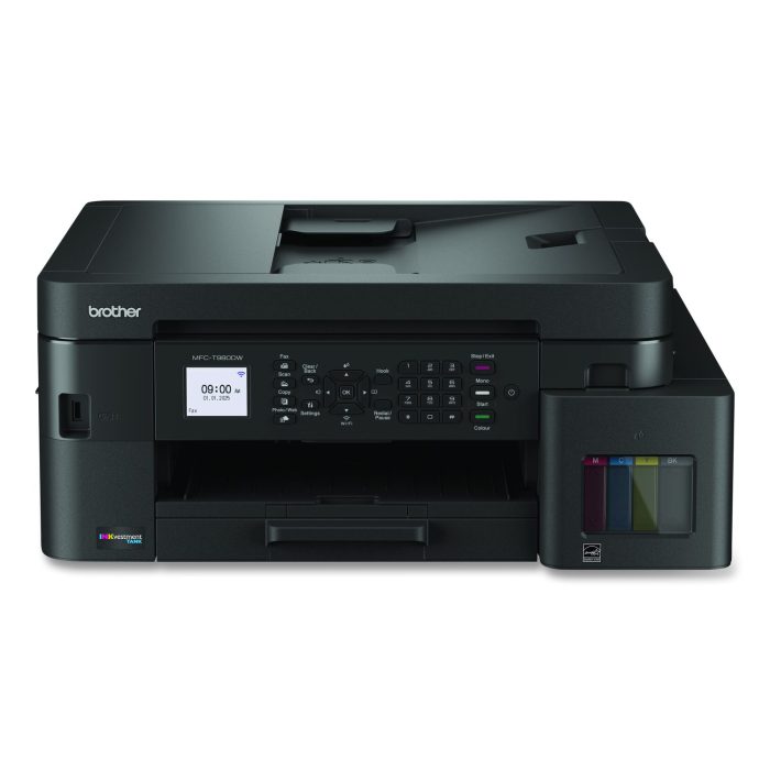 15134204 MFCT980DW INKvestment Tank 980 Wireless and Ethernet Color Inkjet All-in-One Printer, Copy/Fax/Print/Scan - Image 1