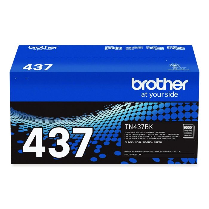846814 TN437BK Ultra High-Yield Toner, 9,000 Page-Yield, Black - Image 1