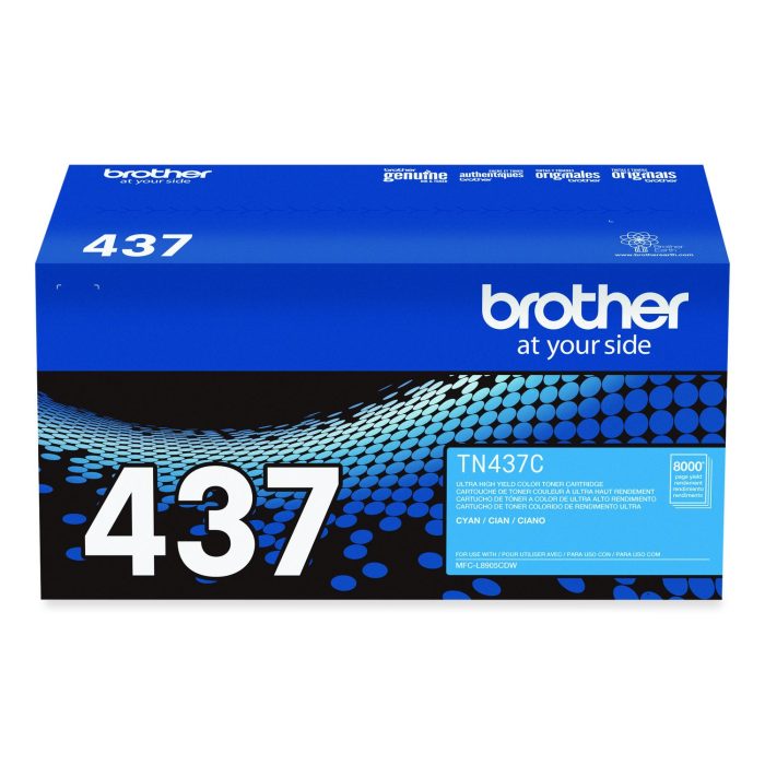 846755 TN437C Ultra High-Yield Toner, 8,000 Page-Yield, Cyan - Image 1