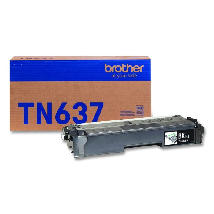 15142556 TN637 Ultra High-Yield Toner, 10,000 Page-Yield, Black - Image 1