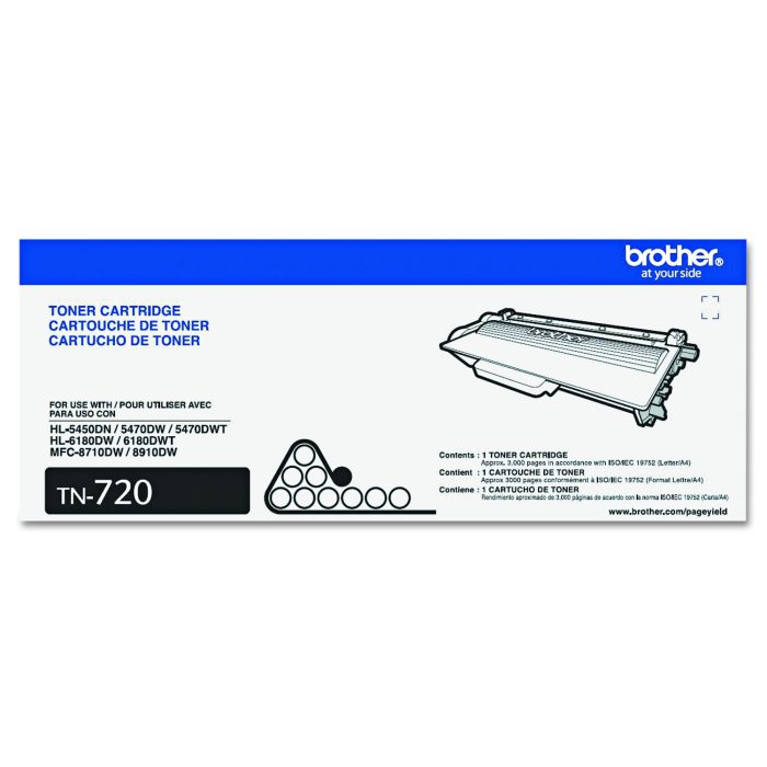 149487 Tn720 Toner, 3,000 Page-Yield, Black - Image 1