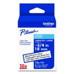 Tze Standard Adhesive Laminated Labeling Tape, 0.7" X 26.2 Ft, Black On Clear