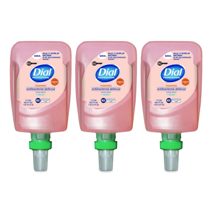 15178056 Antibacterial Defense Foaming Hand Wash Refill for FIT X2 Manual Dispenser, Original Scent, 1.2 L, 3/Carton - Image 1