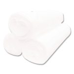 High Density Can Liners, 60 gal, 17 mic, 38 x 58, Natural, Interleaved Roll, 200/Carton