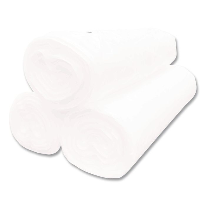 15078207 High Density Can Liners, 60 gal, 17 mic, 38 x 58, Natural, Interleaved Roll, 200/Carton - Image 1