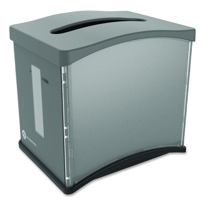 15061564 Marathon Interfold Dispenser, 12.31 x 7.94 x 7.81, Gray - Image 1