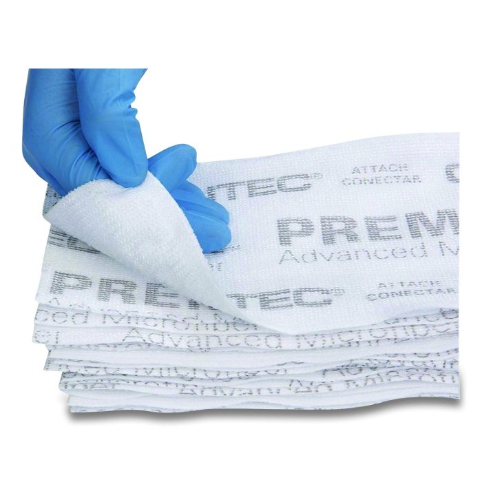 668687 Contec Premira Disposable Microfiber Pads, 19 x 5, White, 240/Carton - Image 1