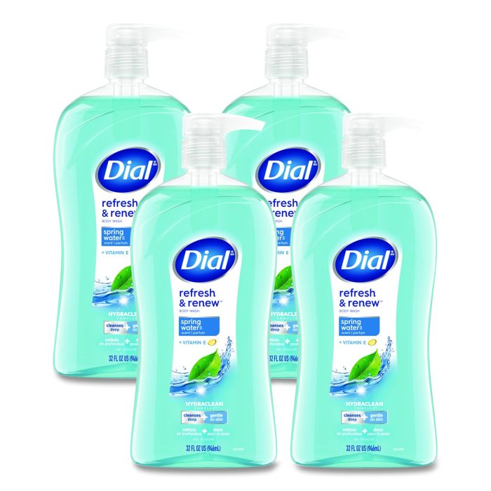 15180225 Body Wash, Spring Water Scent, 32 oz, 4/Carton - Image 1