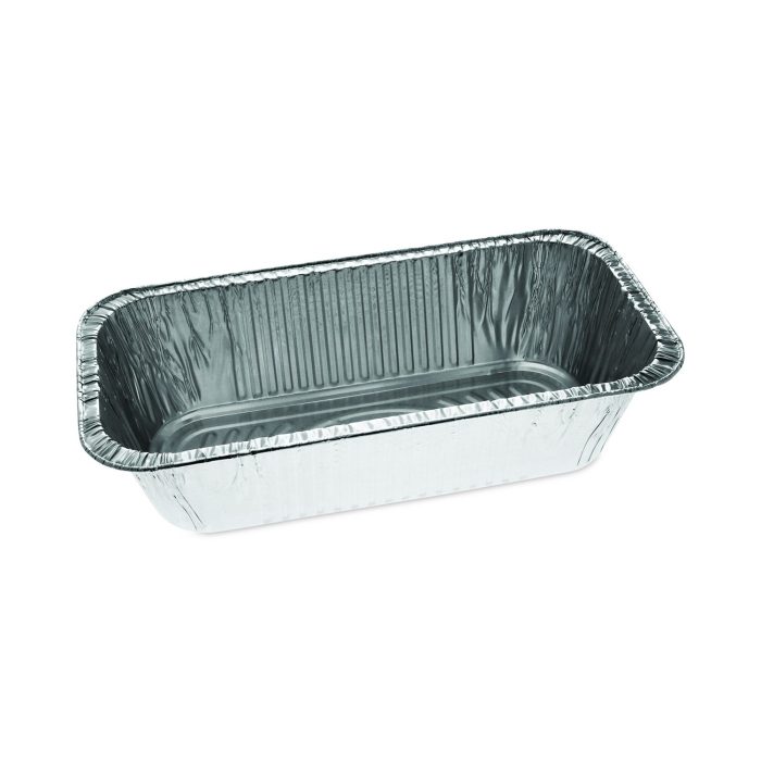 783843 Aluminum Steam Table Pan, One-Third Size Deep Loaf, 3" Deep, 5.9 x 8.04, 200/Carton - Image 1