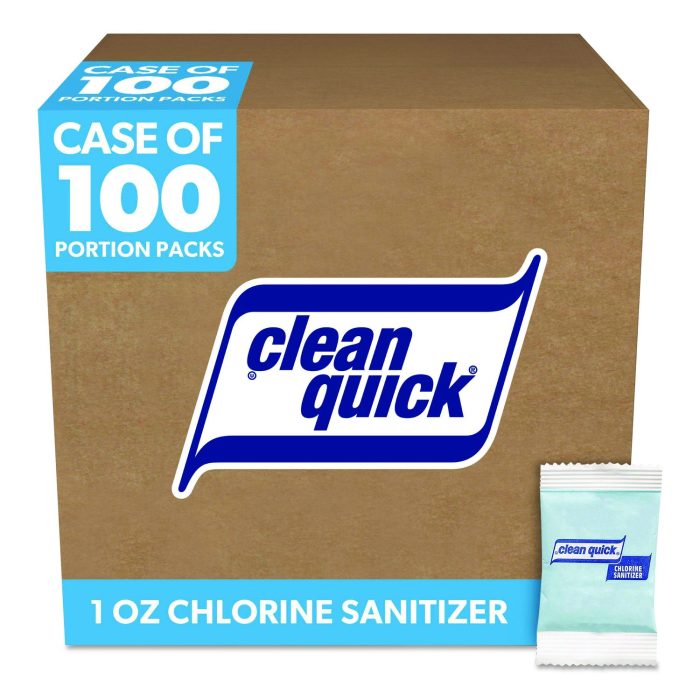 15076677 Powdered Chlorine-Based Sanitizer, 1 oz Pack, 100/Carton - Image 1