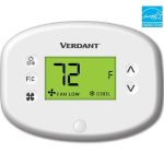 Verdant VX2 Wired EMS Thermostat unit with built-in Occupancy Detection in White