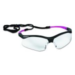 Nemesis Safety Glasses, Small, Black Half Frame, Clear Dual Lens, 12/Box