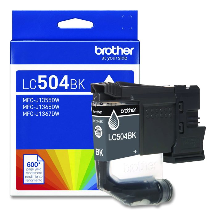 15138971 LC504 INKvestment Ink, 600 Page-Yield, Black - Image 1