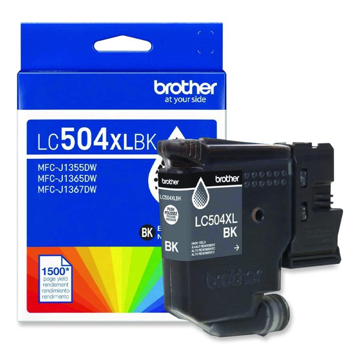 15139074 LC504 INKvestment, High-Yield Ink, 1,500 Page-Yield, Black - Image 1