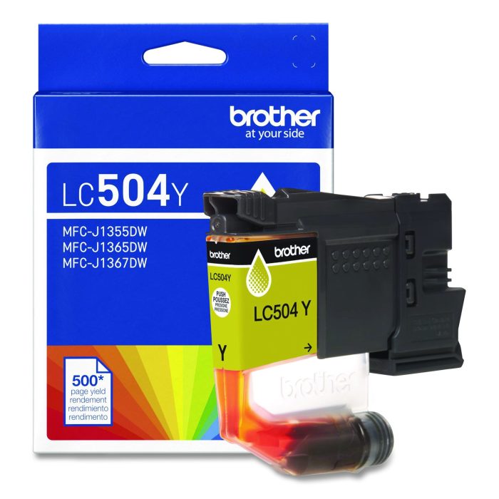 15138970 LC504 INKvestment Ink, 500 Page-Yield, Yellow - Image 1