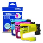 LC506 INKvestment, High-Yield Ink, 1,500 Page-Yield, Cyan/Magenta/Yellow