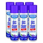 Glass Cleaner, 19 oz Aerosol Spray, 6/Carton