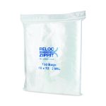 Zippit Resealable Bags, 2 mil, 10 x 12, Clear, 100 Bags/Pack, 10 Packs/Carton