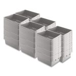 Bus/Utility Box, 17.3" x 7" x 21.5", Gray, 100/Pallet