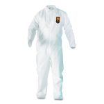 A20 Breathable Particle Protection Coveralls, Zip Front, Elastic Back, Wrists, Ankles, 4X-Large, White, 20/Carton