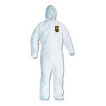 A20 Breathable Particle Protection Coveralls, Zip Closure, Hood, Elastic Back, Wrists and Ankles, 2X-Large, White