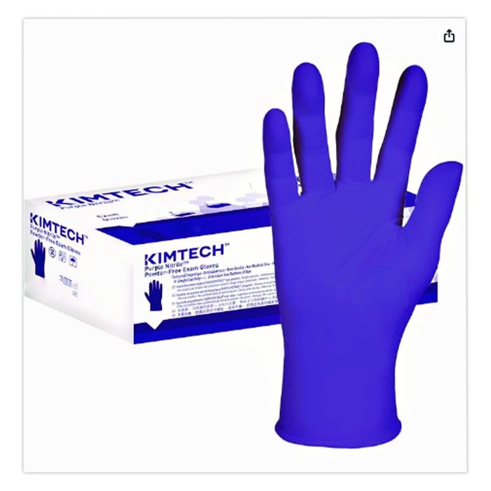 15182356 PURPLE NITRILE Exam Gloves, Powder-Free, Medium, 6 mil Thick, 9.5" Long, Purple, 500/Carton - Image 1