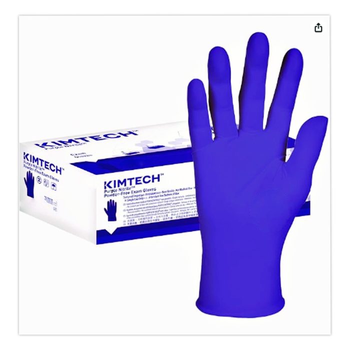 15182343 PURPLE NITRILE Exam Gloves, Powder-Free, Large, 6 mil Thick, 12" Long, Purple, 500/Carton - Image 1