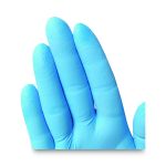 G10 Comfort Plus Blue Nitrile Gloves, Powder-Free, Medium, 4 mil Thick, 9.5" Long, Light Blue, 100/Box