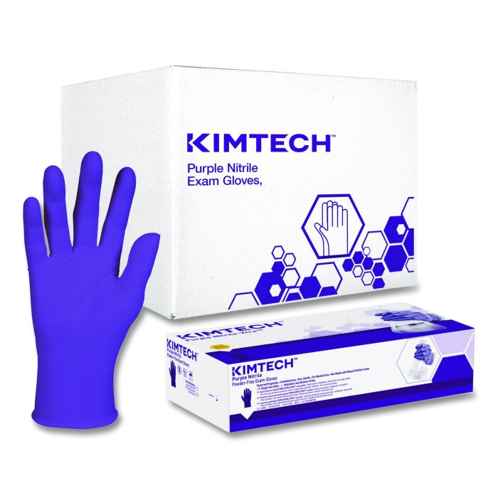 15143741 PURPLE NITRILE Exam Gloves, Powder-Free, X-Small, 6 mil Thick, 9.5" Long, Purple, 100/Box, 10 Boxes/Carton - Image 1
