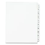 Preprinted Legal Exhibit Side Tab Index Dividers, Allstate Style, 10-Tab, I To X, 11 X 8.5, White, 1 Set