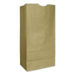 Grocery Paper Bags, 16# Size, Heavy-Duty, 50# Basis Weight, 7.75" x 4.75" x 16", Kraft, 500/Bundle
