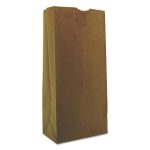 Grocery Paper Bags, 25# Size, 40# Basis Weight, 8.25" x 5.38" x 18", Kraft, 500/Bundle