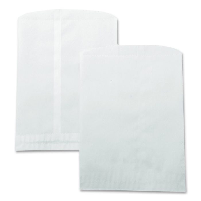 15121618 Grocery Bag, 30# Size, 30# Basis Weight, 7.5" x 10.5", White, 500/Box - Image 1