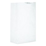 Grocery Paper Bags, 2# Size, 30# Basis Weight, 4.31" x 2.44" x 7.88", White, 6,000/Bundle