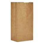 Grocery Paper Bags, 4# Size, Extra-Heavy-Duty, 50# Basis Weight, 5" x 3.13" x 9.88", Kraft, 500/Bundle