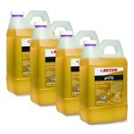 pH7Q FastDraw Neutral Disinfectant, Pleasant Lemon Scent, 2 L Bottle, 4/Carton