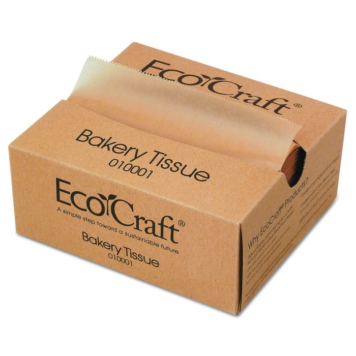 201002 Ecocraft Interfolded Dry Wax Deli Sheets, 6 X 10.75, Natural, 1,000/box, 10 Boxes/carton - Image 1