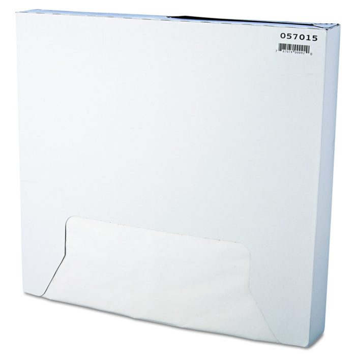 147266 Grease-Resistant Paper Wraps and Liners, 15 x 16, White, 1,000/Box, 3 Boxes/Carton - Image 1