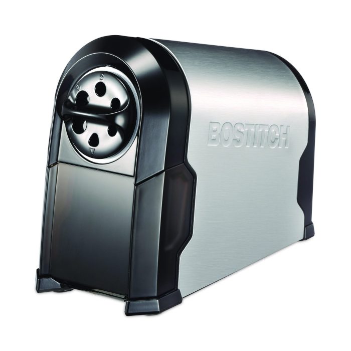 784229 Super Pro Glow Commercial Electric Pencil Sharpener, Ac-Powered, 6.13 X 10.63 X 9, Black/silver - Image 1