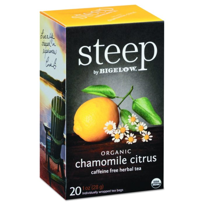 259674 Steep Tea, Chamomile Citrus Herbal, 1 Oz Tea Bag, 20/box - Image 1